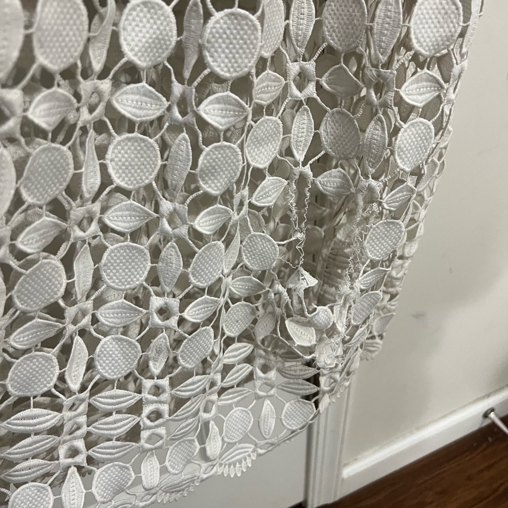 Nicholas White Tiered Lace Dress Size 2 US $695 - Picture 3 of 9